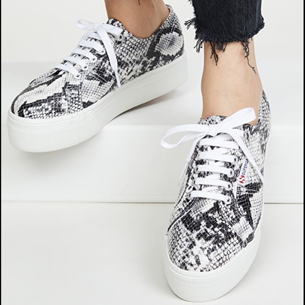 Superga 2750 Fancotw Snake Print Sneaker size 8